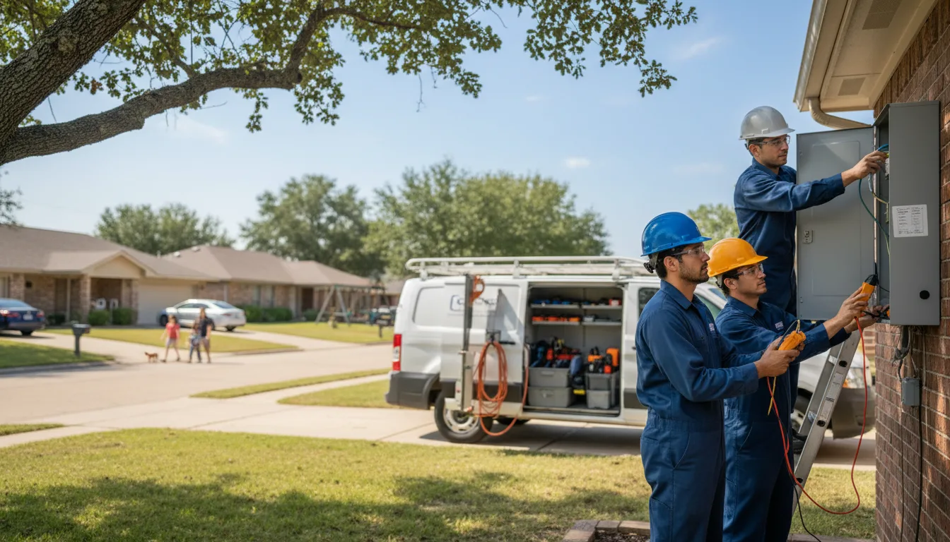 Certified electrician providing emergency electrical services in Norphlet, AR